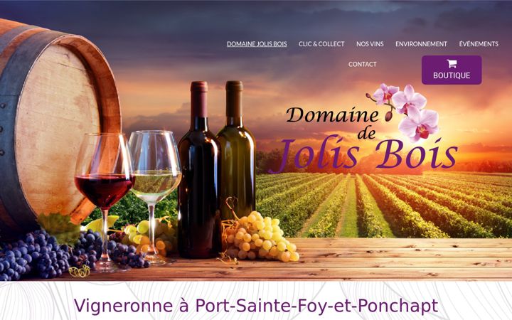 Screenshot of jolis-bois.fr