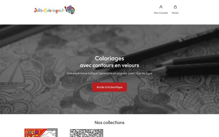 Screenshot of jolis-coloriages.fr