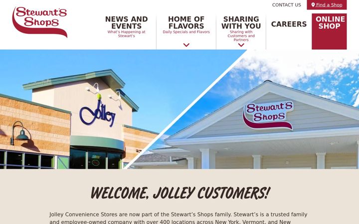 Screenshot of jolleystores.com