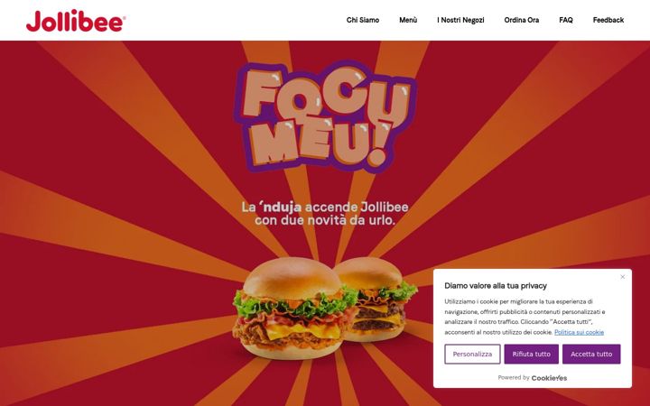 Screenshot of jollibee.it