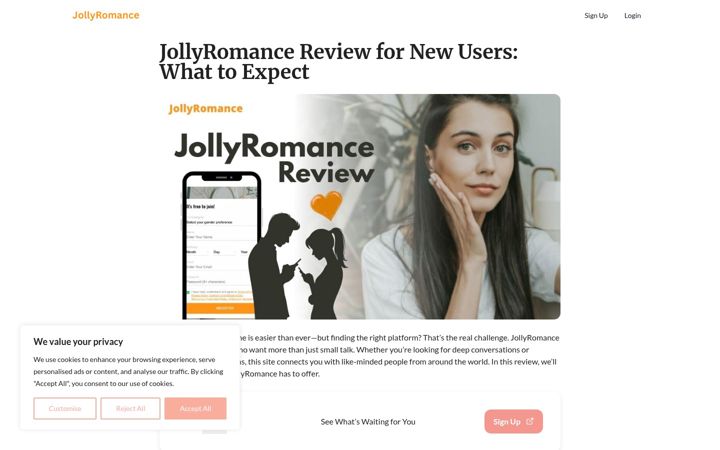 Screenshot of jolly-romance.com