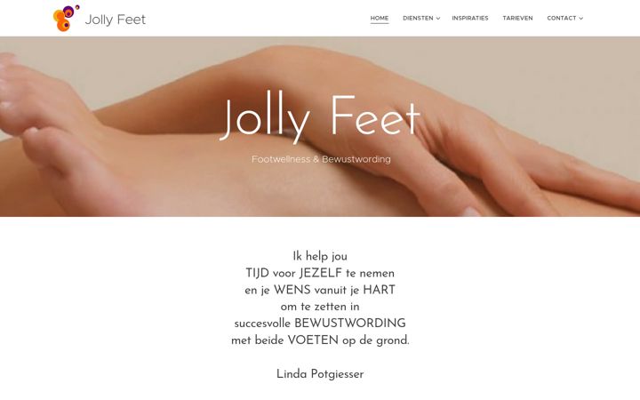 Screenshot of jollyfeet.nl