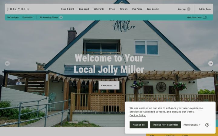 Screenshot of jollymillerplymouth.co.uk