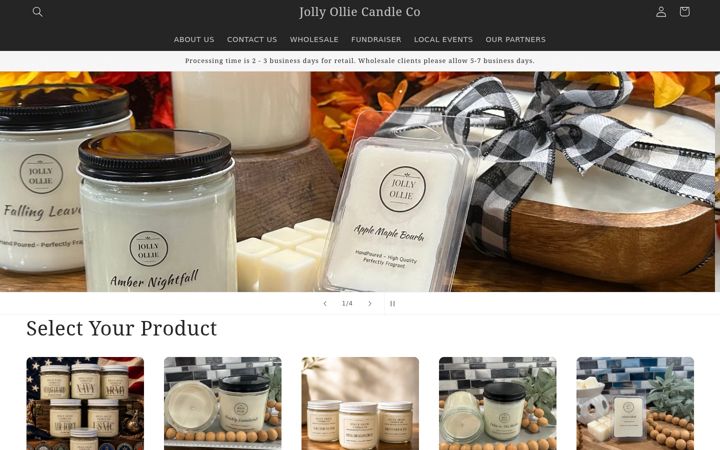 Screenshot of jollyollie.net
