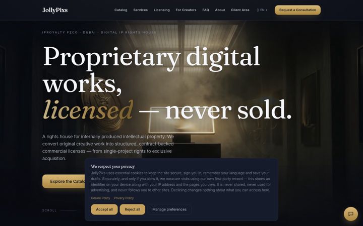 Screenshot of jollypixs.com