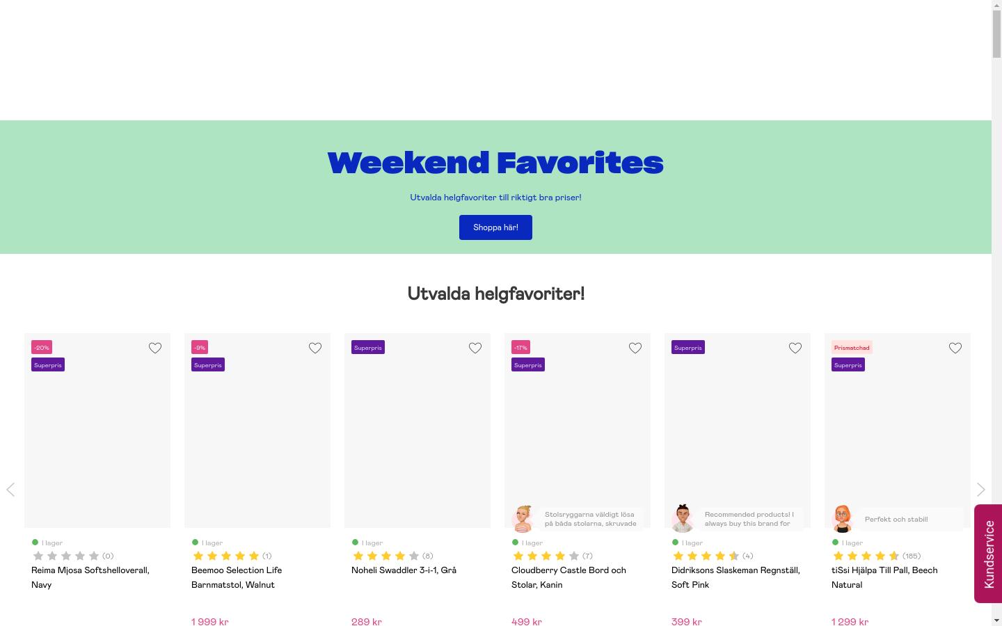 Screenshot of jollyroom.se