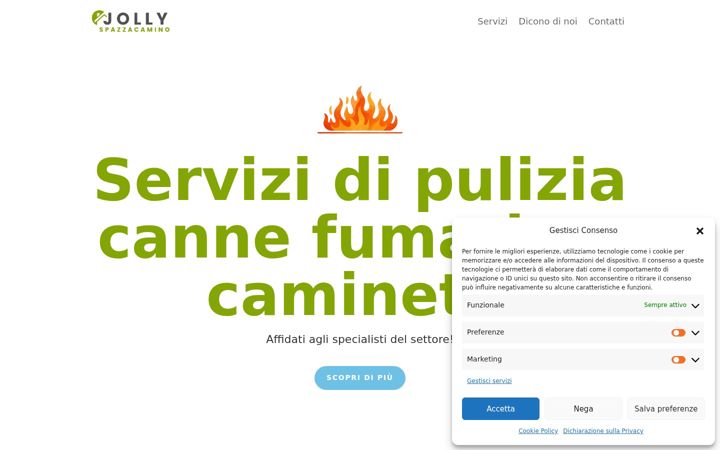 Screenshot of jollyspazzacamino.it