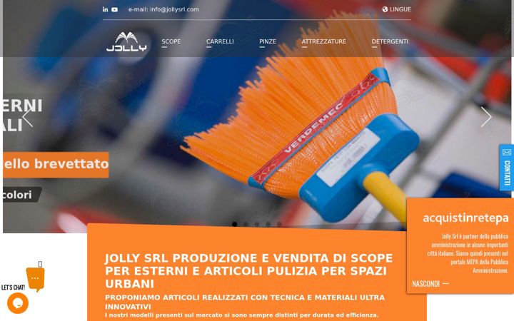 Screenshot of jollysrl.com