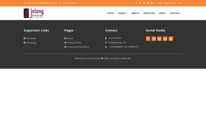 Screenshot of jolongenterprise.com