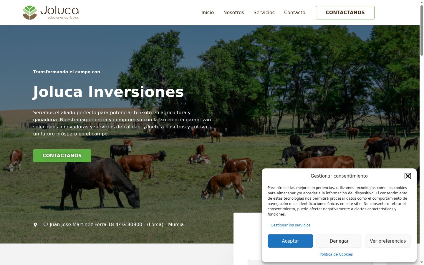 Screenshot tal-banner tal-kunsens muri qabel kwalunkwe interazzjoni