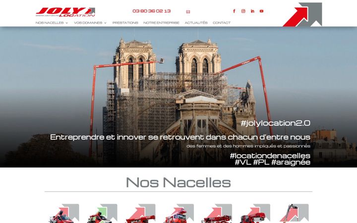Screenshot of jolylocation.com