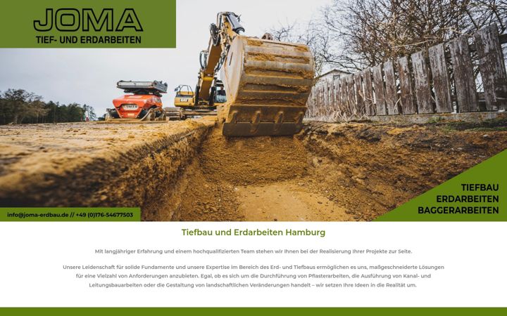 Screenshot of joma-erdbau.de