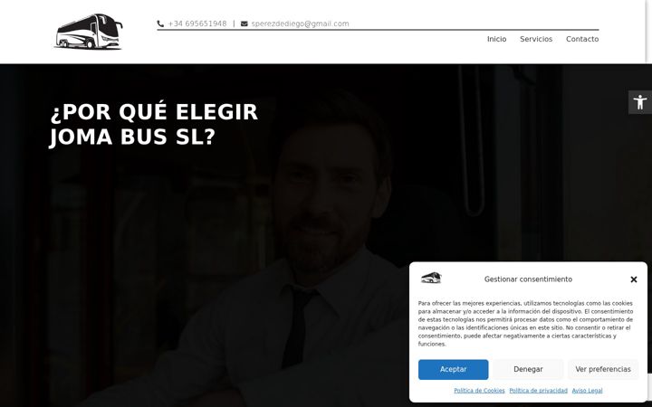 Screenshot of jomabus.com