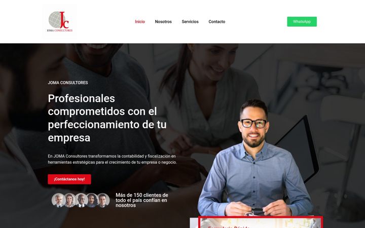 Screenshot of jomaconsultores.com