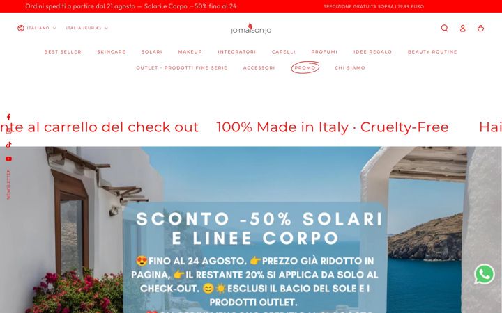 Screenshot of jomaisonjo.com