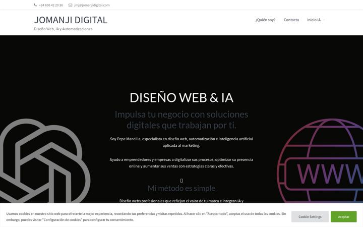 Screenshot of jomanjidigital.com