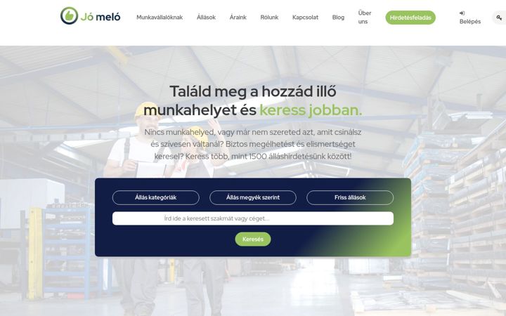 Screenshot of jomelo.hu