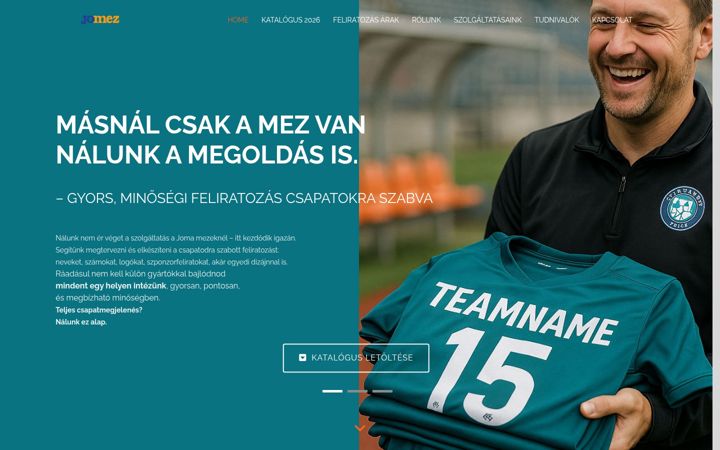 Screenshot of jomez.hu