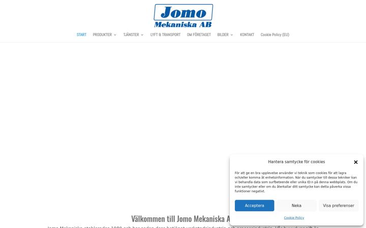 Screenshot of jomomek.se