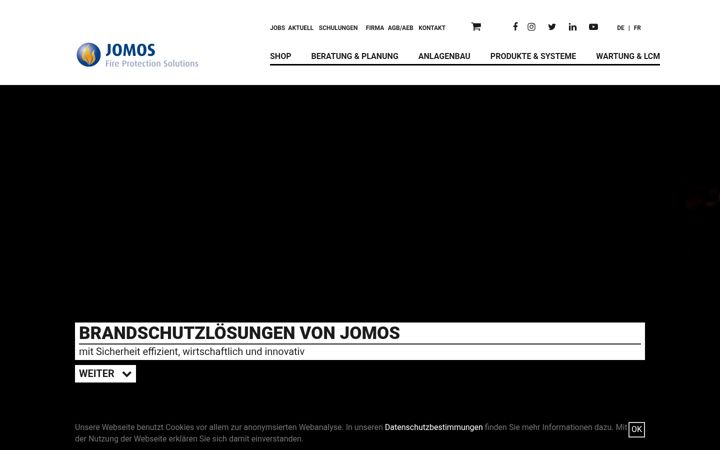 Screenshot of jomos.ch