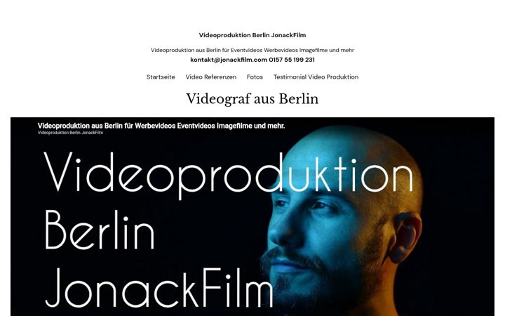 Screenshot of jonackfilm.com