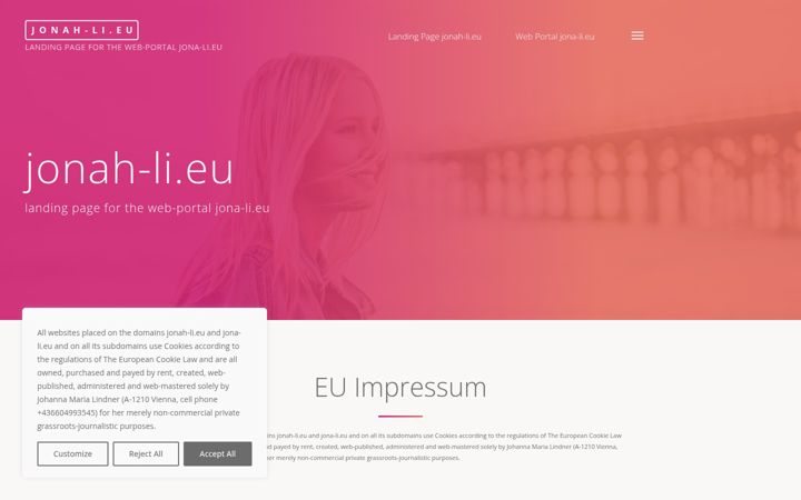 Screenshot of jonah-li.eu