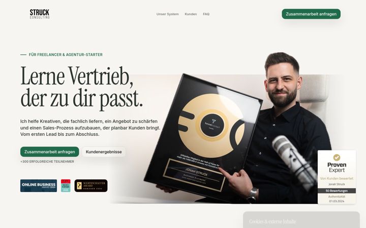 Screenshot of jonahstruck.com