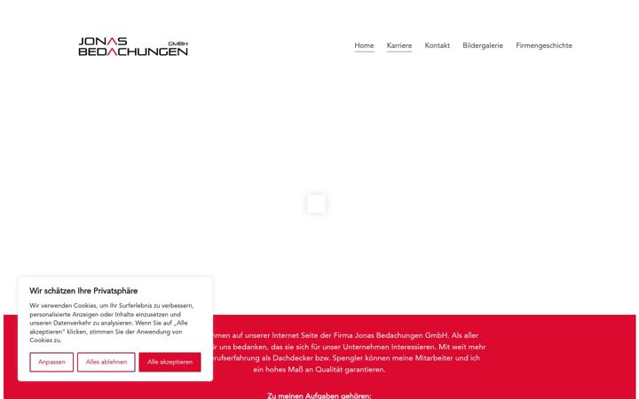 Screenshot of jonas-bedachungen.de