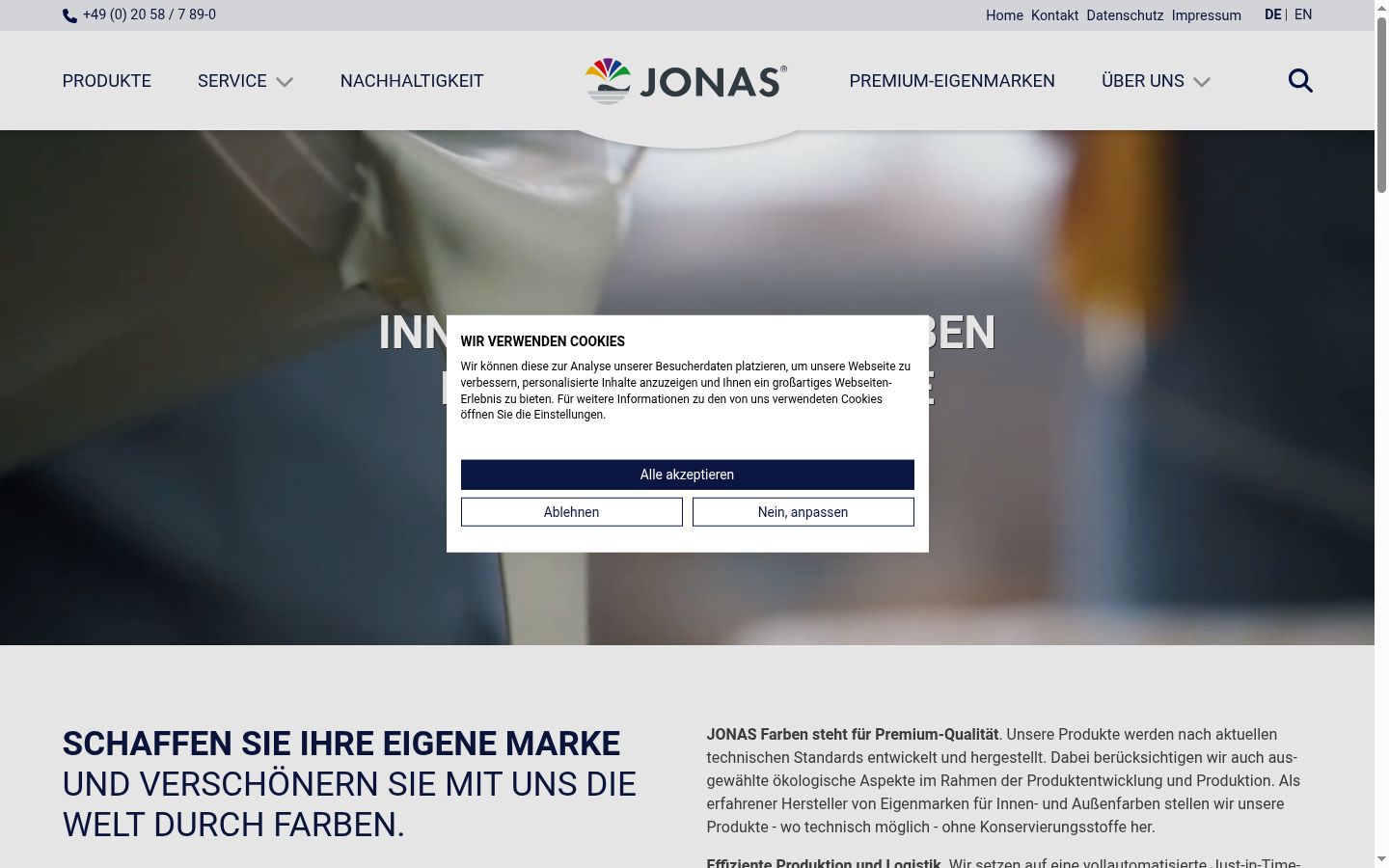 Sutikimo reklamjuostės, rodytos prieš bet kokią sąveiką, ekrano kopija