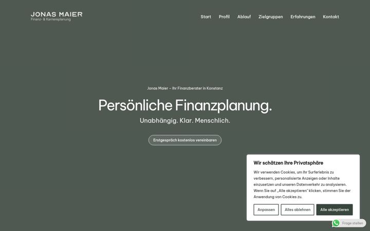 Screenshot of jonas-maier.de