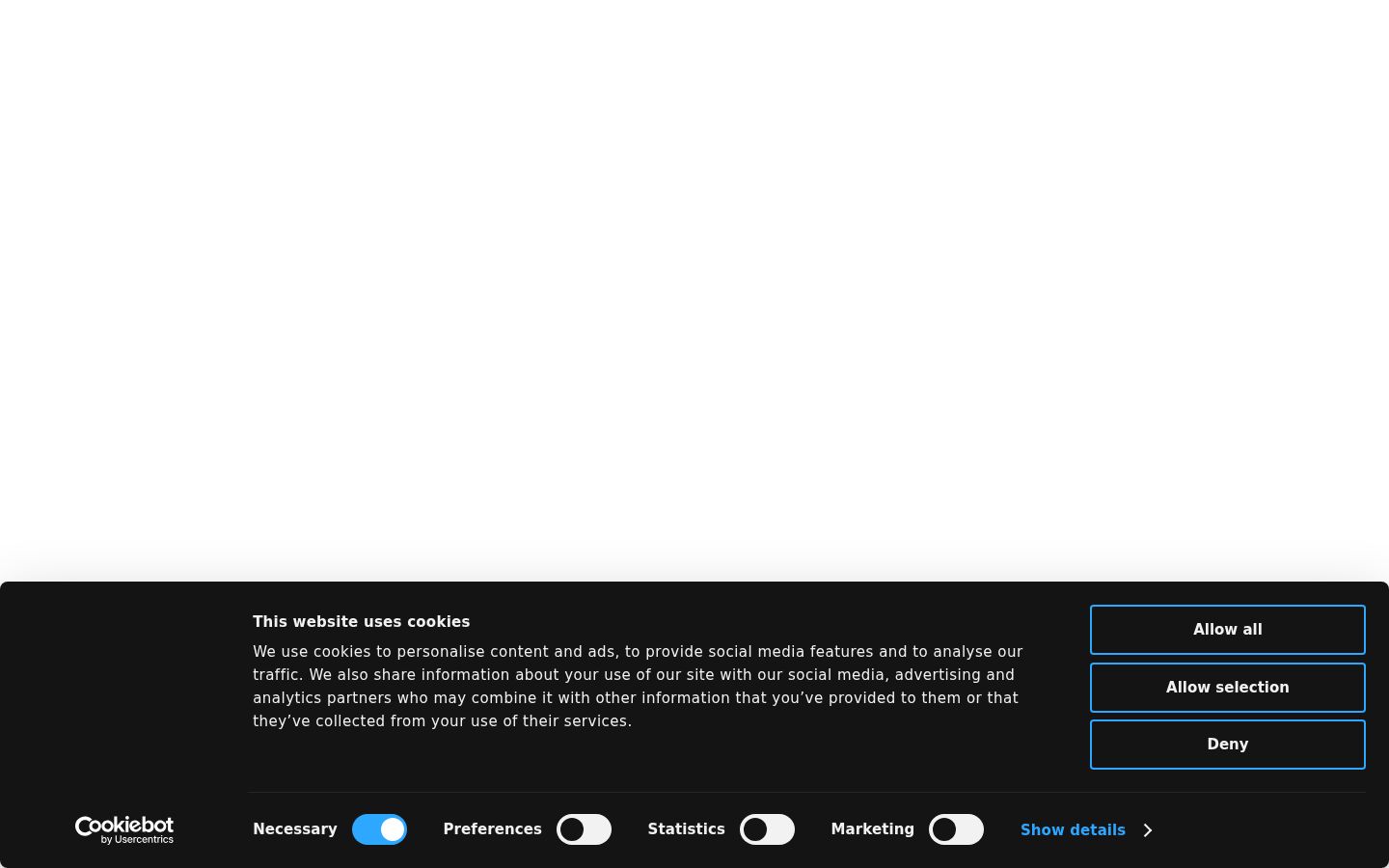 Screenshot des Einwilligungsbanners vor jeglicher Interaktion