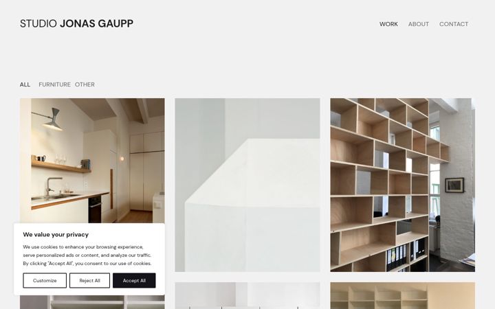 Screenshot of jonasgaupp.com