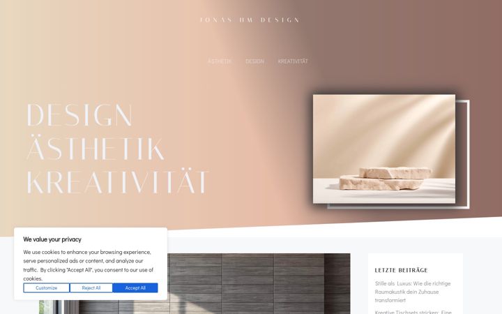 Screenshot of jonashmdesign.de