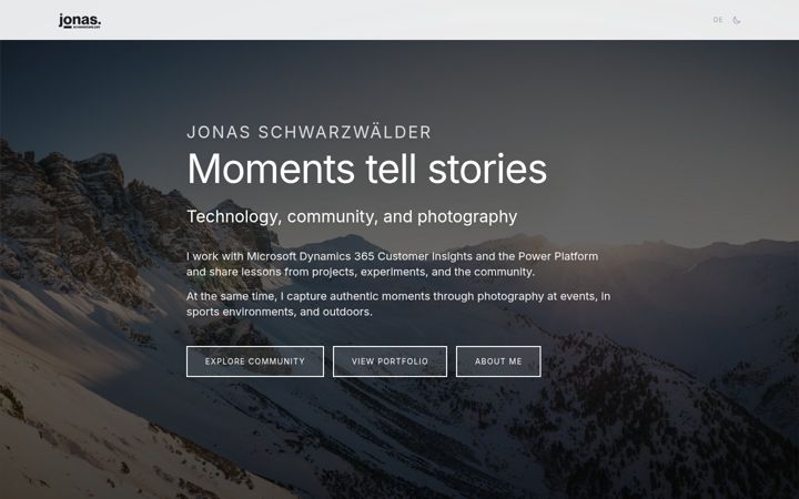 Screenshot of jonasschwarzwaelder.com