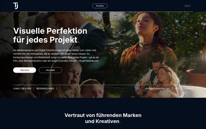 Screenshot of jonastrescher.com