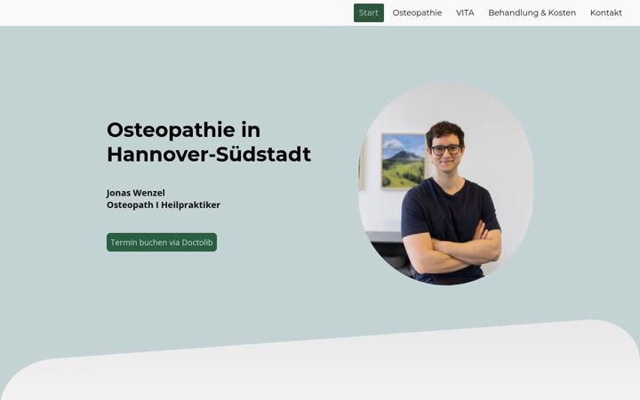 Screenshot of jonaswenzel-osteopathie.de
