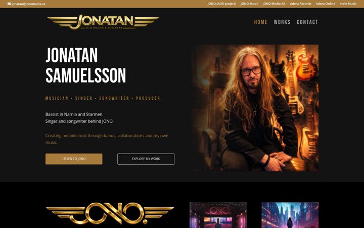 Screenshot of jonatansamuelsson.com