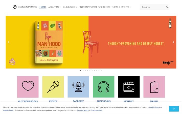Screenshot of jonathanball.co.za