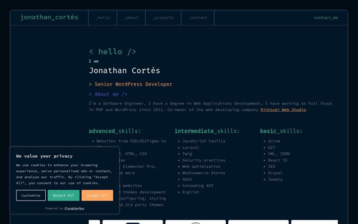 Screenshot of jonathancortes.net