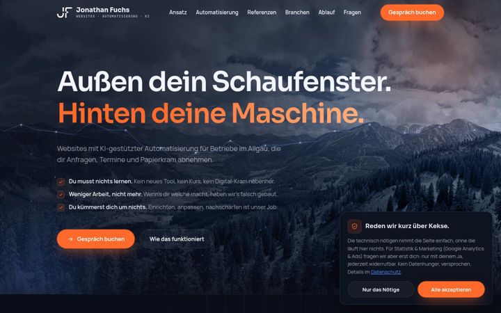 Screenshot of jonathanfuchs.de