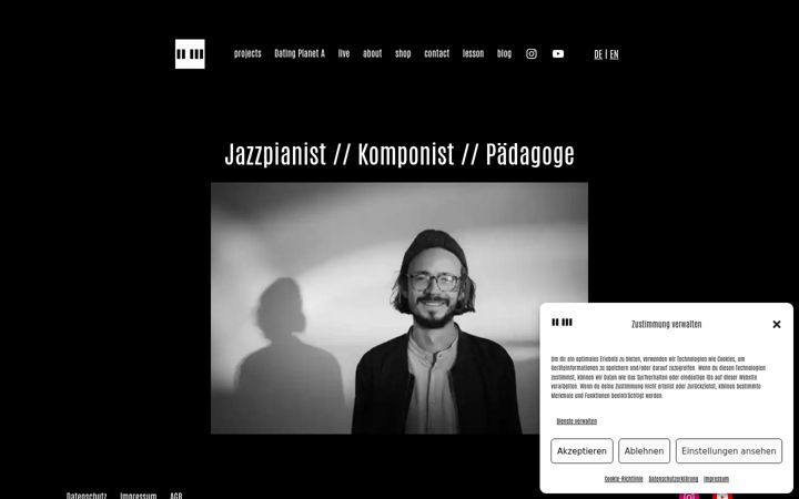 Screenshot of jonathanhofmeister.de