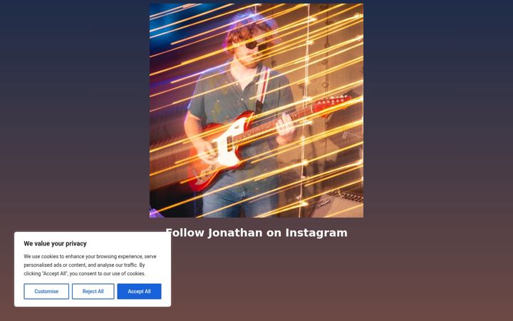 Screenshot of jonathanhornemusic.com