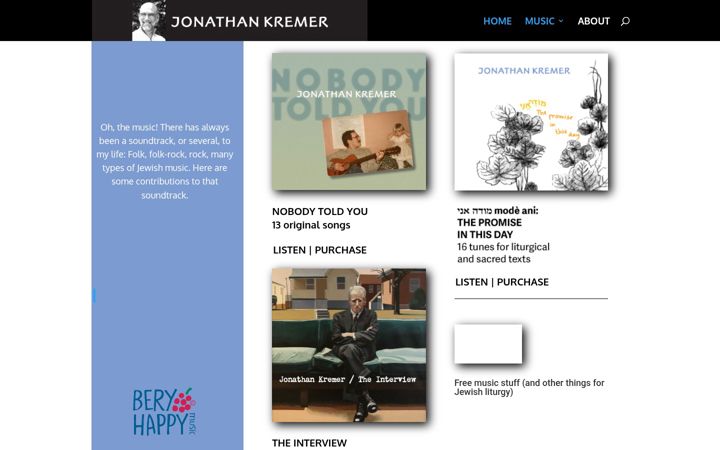Screenshot of jonathankremer.com