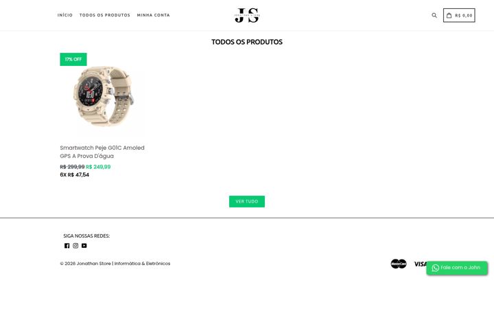 Screenshot of jonathanstore.com.br