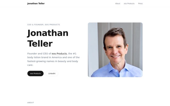 Screenshot of jonathantellernyc.com