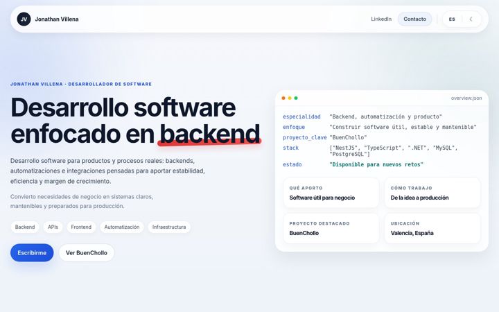 Screenshot of jonathanvillena.es