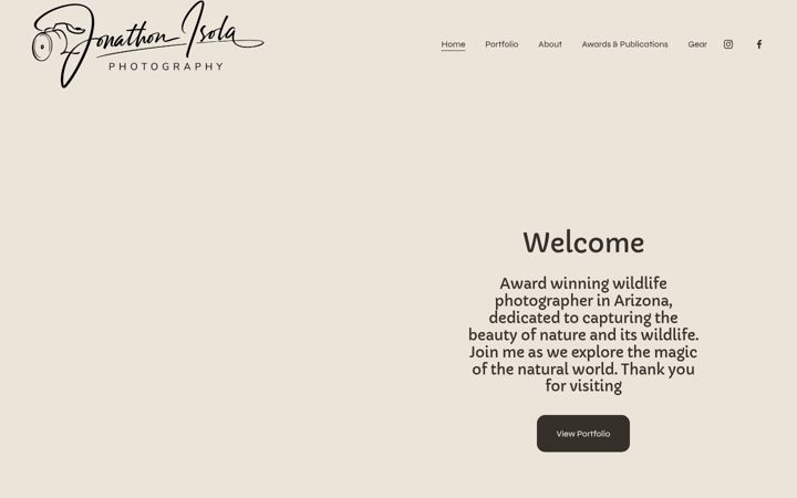 Screenshot of jonathonisola.com