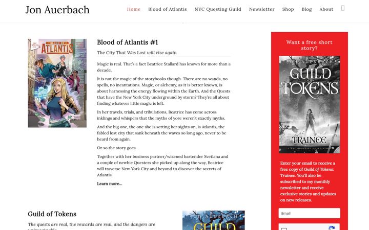Screenshot of jonauerbach.com