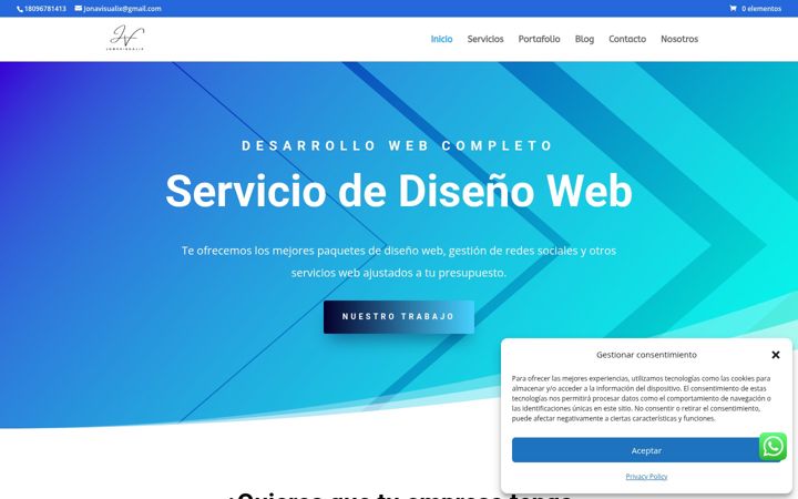 Screenshot of jonavisualix.com