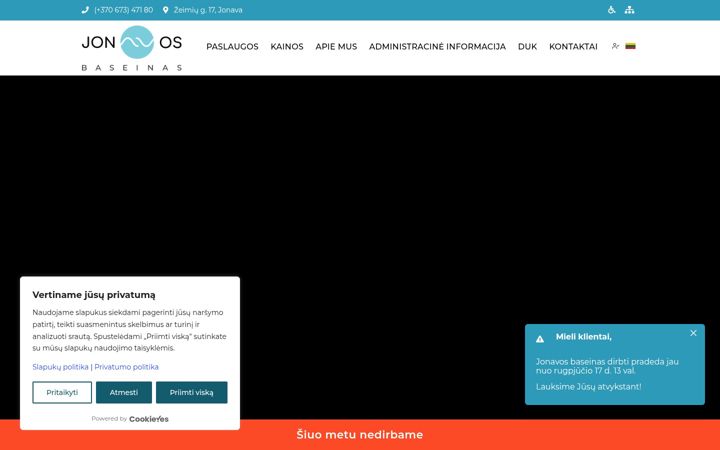 Screenshot of jonavosbaseinas.lt